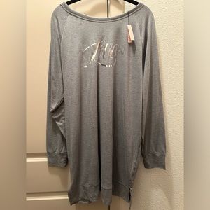 VICTORIA'S SECRET "Love" Long Sleeve Sleep Shirt | NWT | Size XL